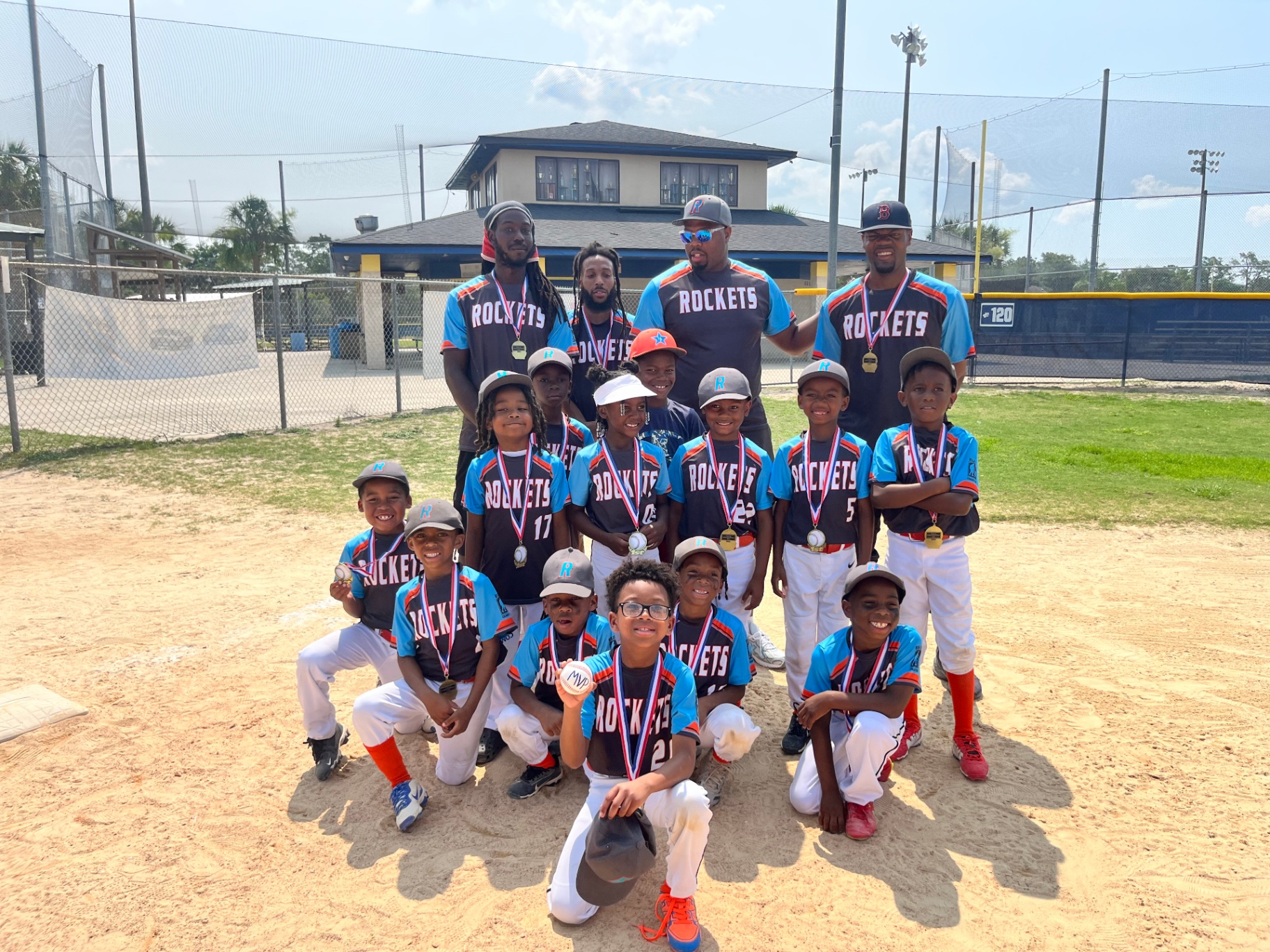 Rockets youth team with medals