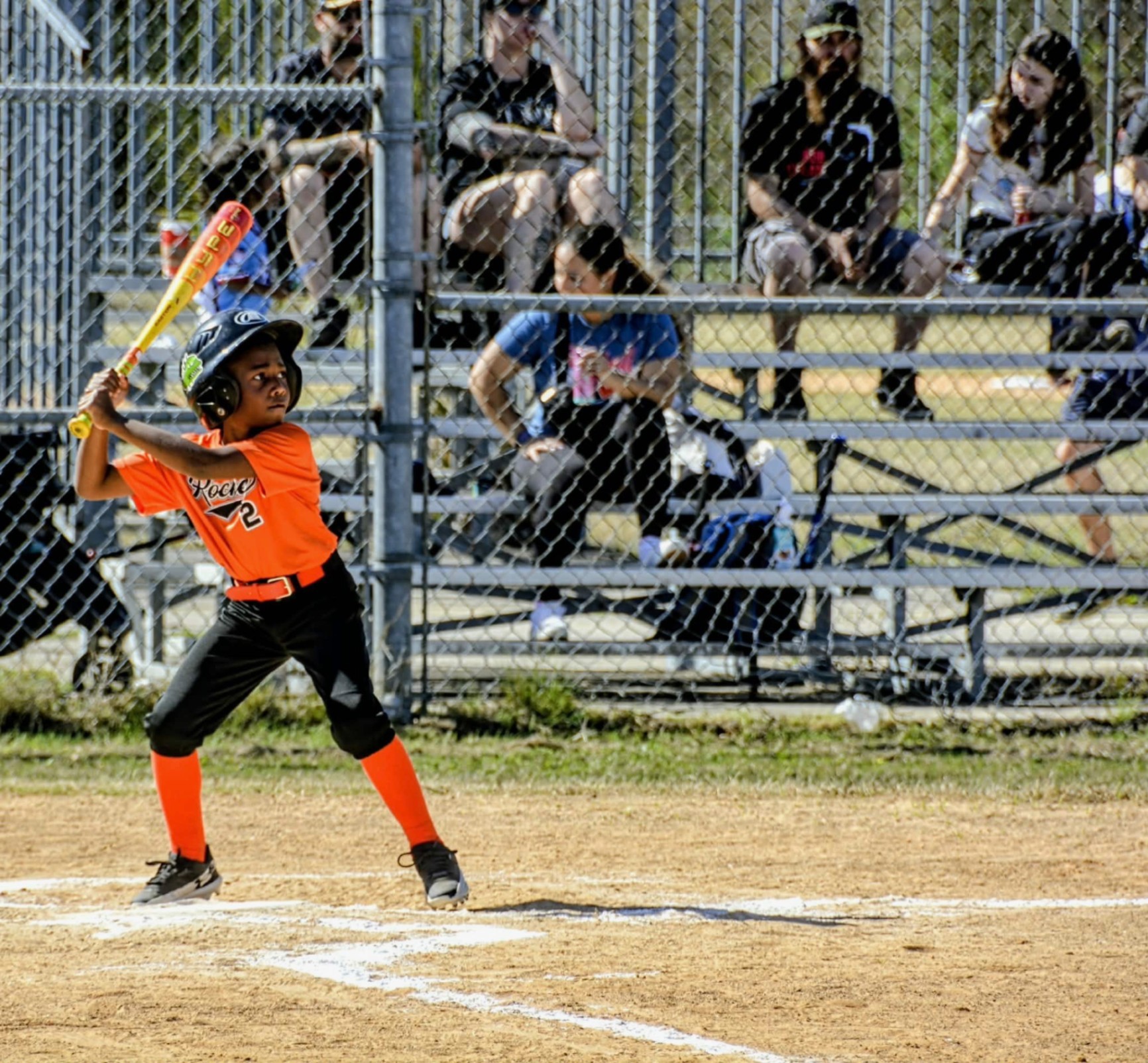 Young Rockets batter ready at the plate