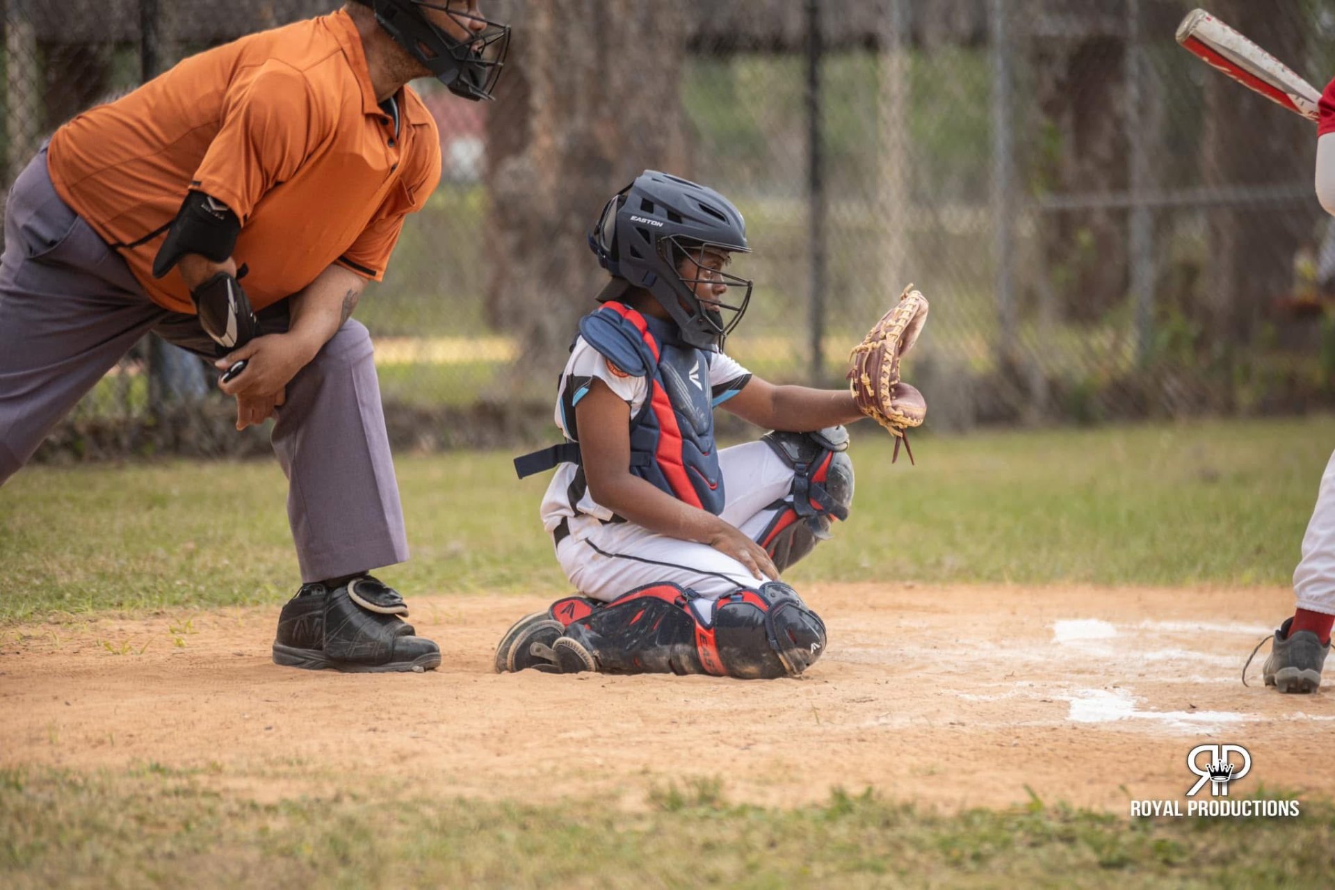 Rockets catcher ready behind the plate